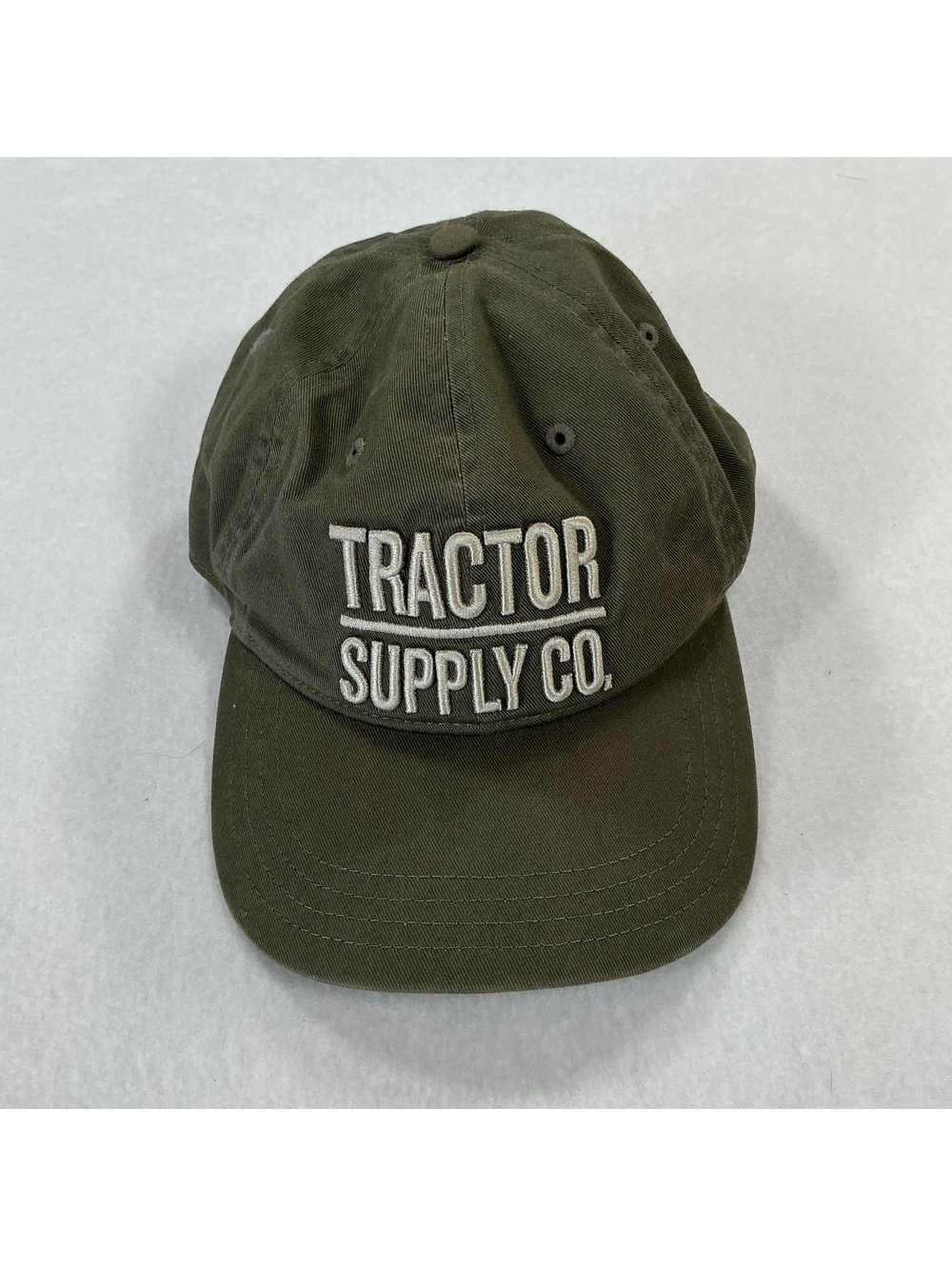 Tractor Supply Co Olive Green‎ Embroidered Snapback Hat OSFM Adjustable Cap